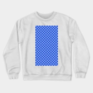 blue checkered gingham pattern Crewneck Sweatshirt